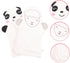 2Pcs Bath Gloves, Baby Bath Scrubber Mitts for Kids, Cotton White Newborn Bathing Accessories