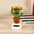 Cactus Solar Powered Shaking Head Dancing Car - Dashboard Decoration Toy Gift