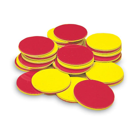 hand2mind Foam Two-Color Counters, Red and Yellow Math Manipulatives for Kids, Pack of 200