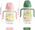 10oz, 6+ 300ml/Green/3Pack Oberni Toddler Sippy Cup Weighted Straw Baby Drinking Water Bottle with Valved Spout