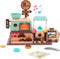 Jomifin Pretend Play Toy Donut Shop for Kids, Donut Maker Machine with Oven