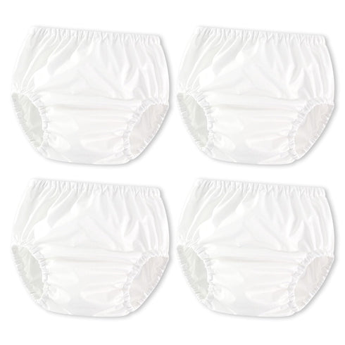 Joyo roy 4Pcs White Diaper Covers for Girls Training Pants Boys Cloth