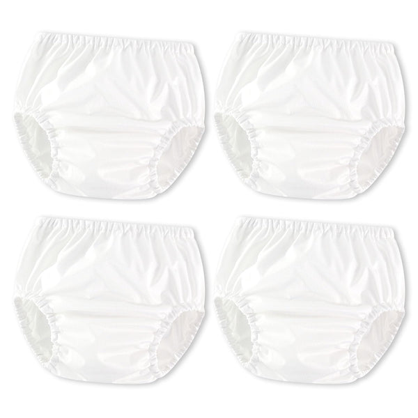 Joyo roy 4Pcs White Diaper Covers for Girls Training Pants Boys Cloth