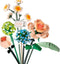 OSDUE Mini Bricks Flower Bouquet Building Sets, Artificial Flowers, DIY Unique Decoration Home,