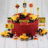 Set Favors-16pcs Newmemo Construction Cake Topper Vehicles Cake Decoration Truck Excavator Tower Crane Cupcake Topper