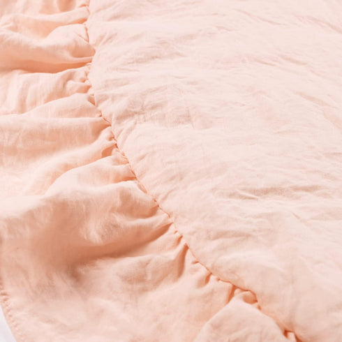 36" Tummy Lush Decor Baby Round Ruffle Play Mat Diameter Blush - Time Mat - Pink Playmat - Baby Play Mats for Floor