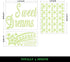 121Pcs Glow in The Dark Ceiling Wall Stickers - Sweet Dreams Glowing Decor for Kids Nursery Bedroom