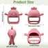 3 Pack Baby Teether Teething Toys for Babies 0-6 Months Baby Teething Toy Silicone Anti Dropping Infant Hand Teether Pacifiers Wrist Hand Chew Toys for Sucking Needs (Olive Green, Red, Yellow, Chick)