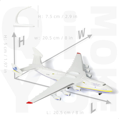 225 1/400 AN-225 225 Antonov Model Airplane Diecast Airplanes Mriya Aircraft Model with Stand an Cargo Plane Models Kit