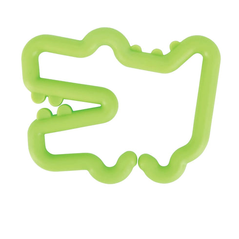 Nuby Animal Click Linkables, 24 Colorful Links for Strollers, Car Seats, & Travel, 3+ Months