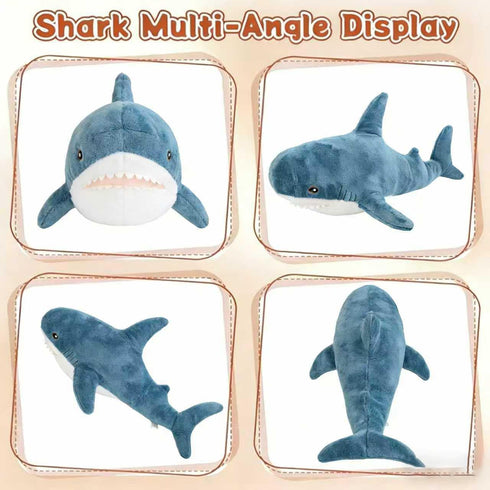 Djungelskog (60cm/24inch) Giant Stuffed Animal, Shark Plush, Shark Stuffed Animal, Shark Pillow for Home Room Dcor