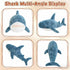 Djungelskog (60cm/24inch) Giant Stuffed Animal, Shark Plush, Shark Stuffed Animal, Shark Pillow for Home Room Dcor