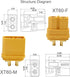 Amass 10Pairs XT60H Connectors (XT60 Upgrade) Male Female Bullet Connectors for RC Lipo Battery, Planes, Cars, ESC