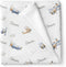 Stork Wares Retro Airplanes Personalized Baby Boy Swaddle Blanket, White, 30x40inch (BB343)