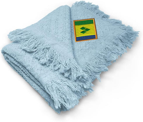 Fastasticdeals Custom Embroidery Nursery Bedding Baby Blankets for Boys & Girls St Vincent