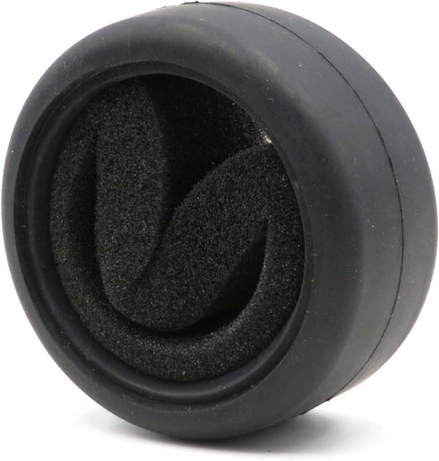 hobbysoul 24pcs RC 1/10 On Road Slick Tire Rubber Tyre with Foam Insert for 1:10 Touring Drift Car