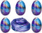 Anditoy 5 Pack Slime Eggs - Stress Relief Toys for Kids - Easter Basket Stuffers (Blue, Purple, Gold)