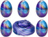 Anditoy 5 Pack Slime Eggs - Stress Relief Toys for Kids - Easter Basket Stuffers (Blue, Purple, Gold)