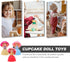 3pcs Cupcake Princess Doll Magic Toys for Baby Girls in Random Color