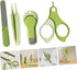 Set Trimmer Nail Clipper Fingernail Clippers with Nail Manicure Kit Portable Travel Grooming for Newborns and Green