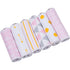 BaeBae Goods 21"x10" 6 Pack Burp Cloths for Baby Girl - Ultra Absorbent Burping Rags - Anti Shrink Unisex Burpy Clothes