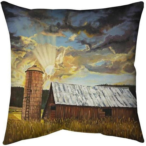 Generic 16 x 16 in. Hay Barn-Double Sided Print Indoor Pillow Cover