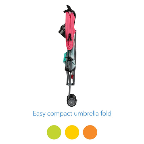 Cosco Character Umbrella Stroller, Compact Umbrella Fold, Easy to Store Anywhere, Pink Flamingo
