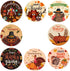 500 Pcs Happy Turkey Theme Thanksgiving Stickers, 1 Inch, 8 Designs for Party Favors and Gift Decoration