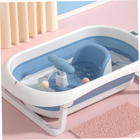 Bathtub Seat with Backrest Support for Bathing Non-Slip Shower Chair for Newborns and Easy to Maintain Light Blue Bath