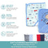 23-Piece Set, 3 20 Spasilk Soft Terry Hooded Bath Towel and Washcloth Baby Towels and Baby Washcloths for Newborn Boys