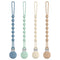 Cuddle Campus Silicone Pacifier Clip Holder with One Piece Design,Soft Flexible Binky
