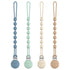 Cuddle Campus Silicone Pacifier Clip Holder with One Piece Design,Soft Flexible Binky