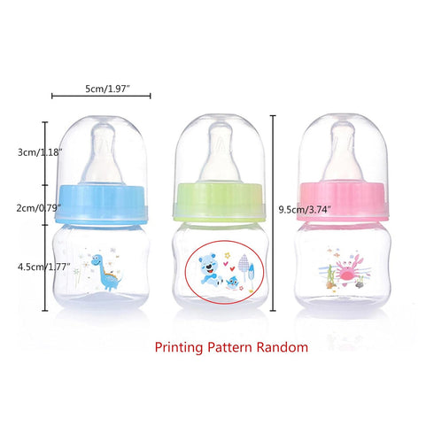 KRTYDBFZ 50ml 1.7 Infant Bottle Feeding Essential Newborns Milk / Nursing Cartoon Printed Pet Newborn Feeding Supplies