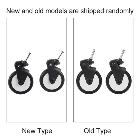 Set Universal Baby Stroller Rubber Wheel - Front Wheels Included