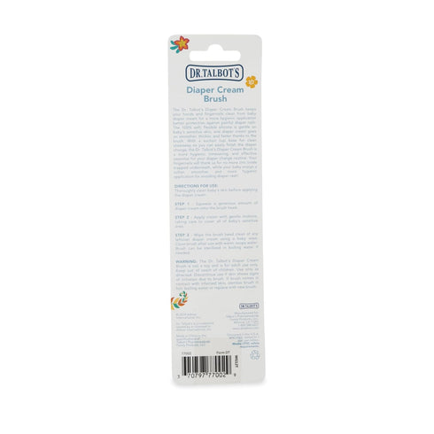 Talbot's Dr. Diaper Cream Brush for Babies - Diaper Rash Cream Applicator with Suction Base - Full Size - Aqua Blue