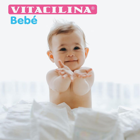 Vitacilina Bebe Diaper Rash Ointment, Skin Protectant with Vitamins, 2-Pack of 1.76 oz