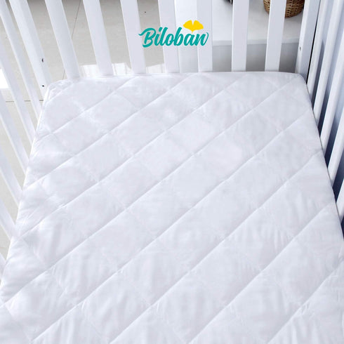 6 Zippered Crib Mattress Protector - Waterproof Crib Mattress Encasement, Breathable and Absorbent, Sides Fully Encased