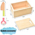 CARLORBO 2 Wooden Play Food for Kids Kitchen - Toys Food Vegetables and Fruit for Year Old Boys Girls Role Pretend Play