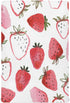 ATTX Fitted Crib Sheet Watercolor Strawberries Baby Sheets for Standard Crib Toddler