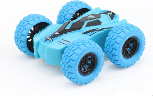 Pull Back Cars Double-Sided Friction Powered Vehicles, Shockproof Inertia Cars for Boys Girls Age 3+