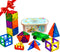 Magnetic Tiles Clear Colors, Magnet Blocks for Kids, STEM Magnetic Blocks for Toddlers, Girls, and Boys