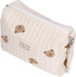 Naroote Diaper Bag, Bag Quilted Cotton Cute Pattern Nappy Diaper Storage Bag with Stroller Hooks Portable Stroller Baby