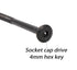 cSeao 10-Pack M6 70mm Black Socket Cap Screws and Barrel Nuts Set for Furniture Crib Chairs Baby Bed