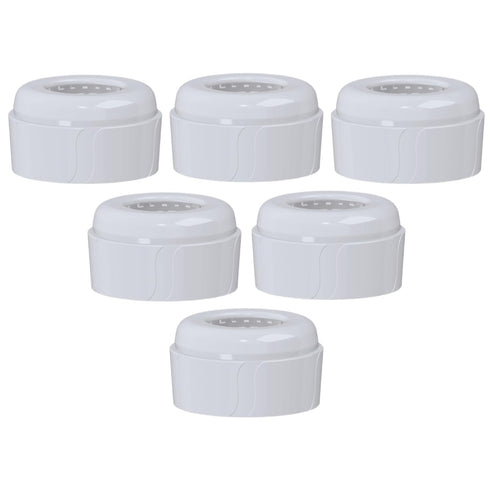 Dr. Brown's Replacement Baby Bottle Nipple Ring Collars for Narrow Bottles 4oz & 8oz, Pack of 6, BPA Free