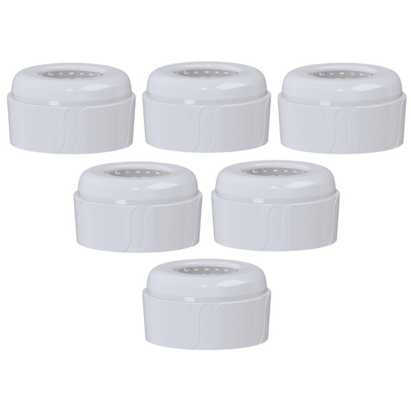 Dr. Brown's Replacement Baby Bottle Nipple Ring Collars for Narrow Bottles 4oz & 8oz, Pack of 6, BPA Free
