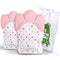 Giftty Baby Teething Mitten, Self-Soothing Teether Glove, Pain Relief Silicone Mitt, Double Breathable,