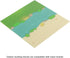 Feleph Classic Baseplate with River and Grassland Pattern, 10 x 10 Inches Base Plates for Building Blocks