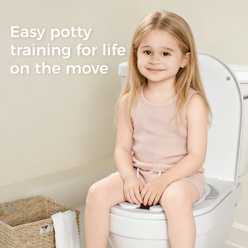 FOOYOO Foldable Toddler Toilet Seat | Portable Potty Training Seat for Travel & Home, Non-Slip, Fits Most Toilets, Easy