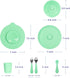 Set Ubbi Food-Grade Non-Toxic Toddler Feeding with Interchangeable Suction Base, Stainless Steel Utensils, BPA-Free