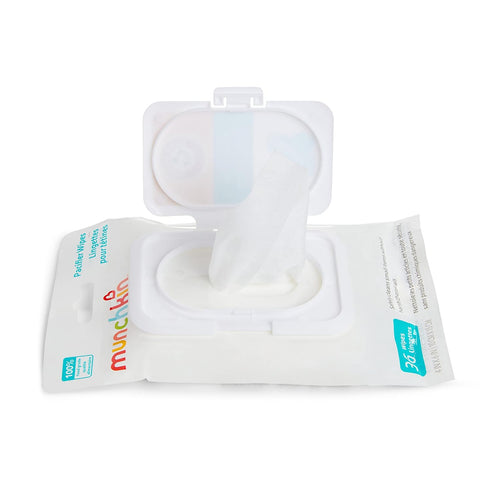 Hammer 1 Pack, 36 Munchkin Arm & Pacifier Wipes - Safely Cleans Breast Pump Parts and Feeding Essentials for Baby